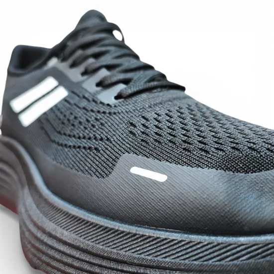 Zapatilla Hombre Negra Deportiva Plataforma Malla Everix - Imagen 3