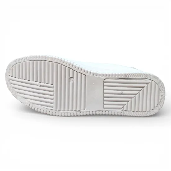 Zapatilla Mujer Blanca Plataforma Urbana Detalle Negro Everix - Imagen 5