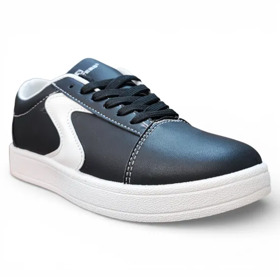 Zapatilla Mujer Negra Urbana Suela Blanca Everix - Imagen 2