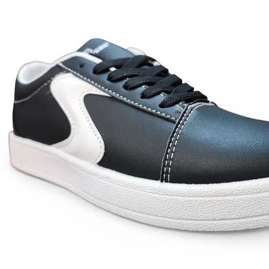 Zapatilla Mujer Negra Urbana Suela Blanca Everix - Imagen 6