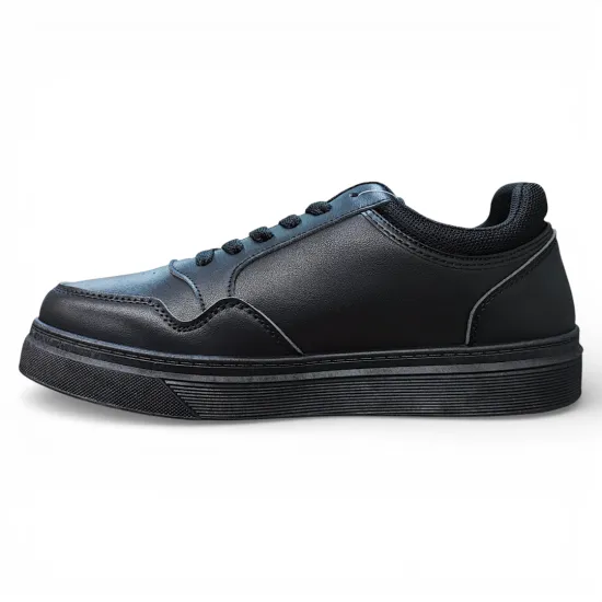 Zapatilla Hombre Negra Urbana All Black Colegio Everix - Imagen 2