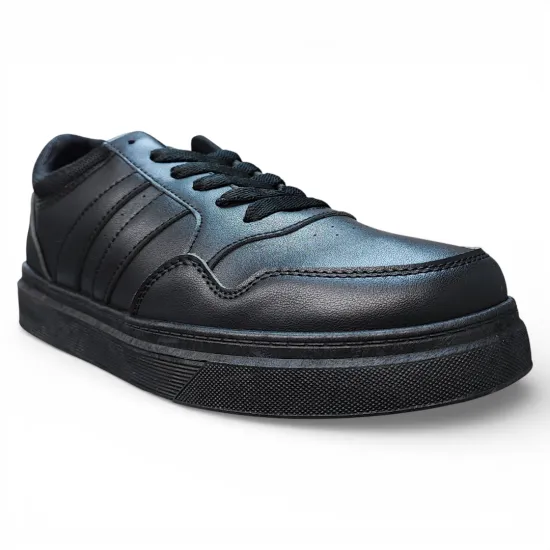 Zapatilla Hombre Negra Urbana All Black Colegio Everix - Imagen 4