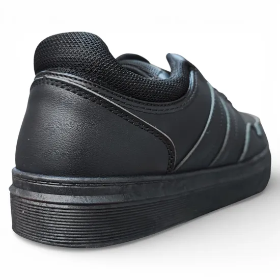 Zapatilla Hombre Negra Urbana All Black Colegio Everix - Imagen 5