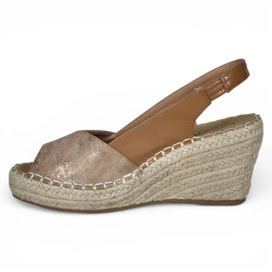 Sandalia Mujer Plataforma Yute Beige Dianela Begoña - Imagen 4