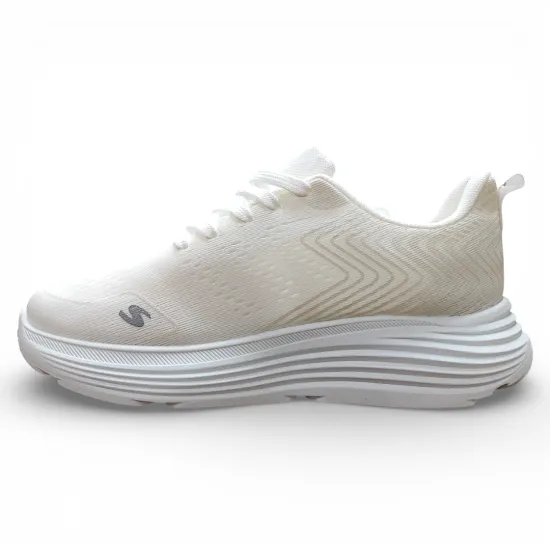 Zapatilla Mujer Blanca Deportiva Malla Plataforma Everix - Imagen 5