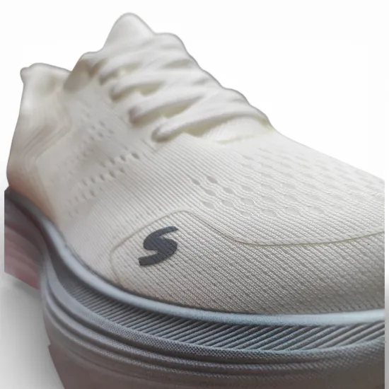 Zapatilla Mujer Blanca Deportiva Malla Plataforma Everix - Imagen 6