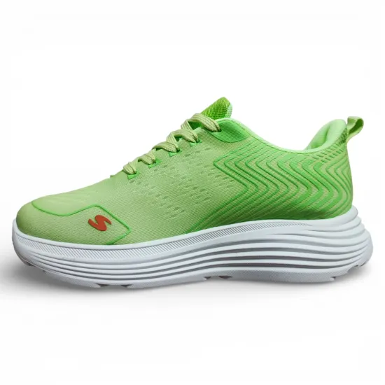 Zapatilla Mujer Verde Deportiva Malla Plataforma Everix - Imagen 4