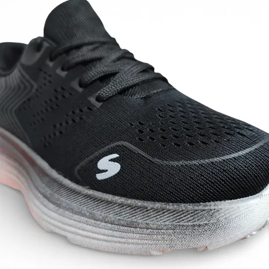 Zapatilla Mujer Negra Malla Deportiva Plataforma Everix - Imagen 4