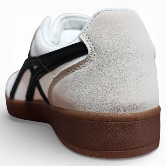 Zapatilla Mujer Blanca Urbana Suela Caramelo Everix - Imagen 2