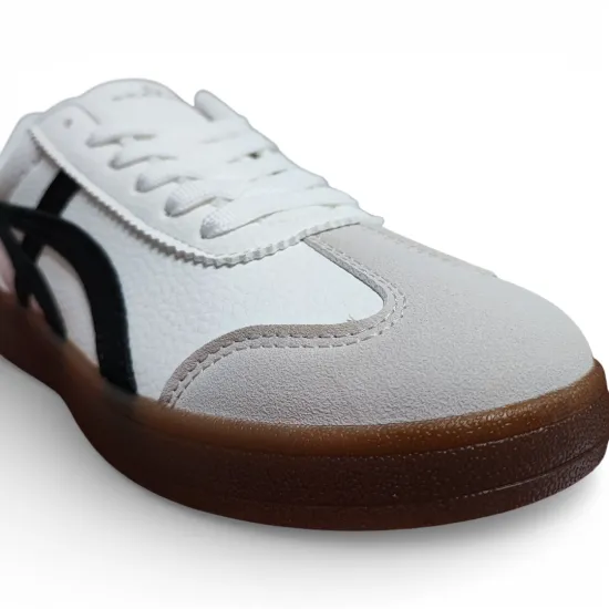 Zapatilla Mujer Blanca Urbana Suela Caramelo Everix - Imagen 5