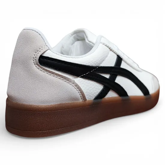 Zapatilla Mujer Blanca Urbana Suela Caramelo Everix - Imagen 7