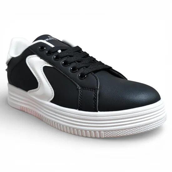 Zapatilla Mujer Negra Plataforma Urbana Everix - Imagen 4