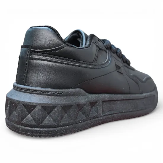 Zapatilla Mujer Negra Escolar Plataforma Everix - Imagen 5