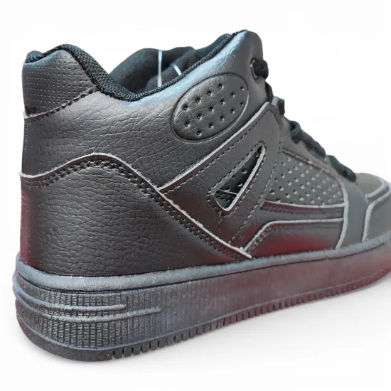 Zapatilla Juvenil Negra Escolar Caña Alta Everix - Imagen 6