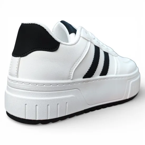 Zapatilla Mujer Blanca Plataforma Urbana Everix - Imagen 2