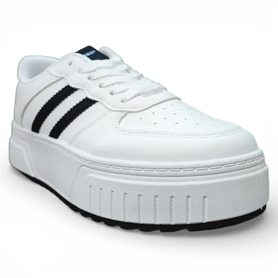 Zapatilla Mujer Blanca Plataforma Urbana Everix - Imagen 4