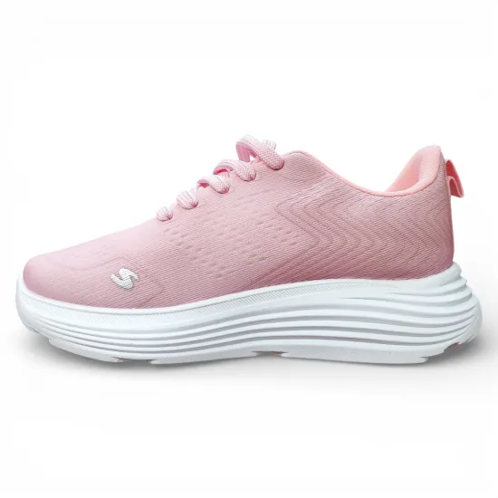 Zapatilla Mujer Rosada Deportiva Malla Everix - Imagen 3