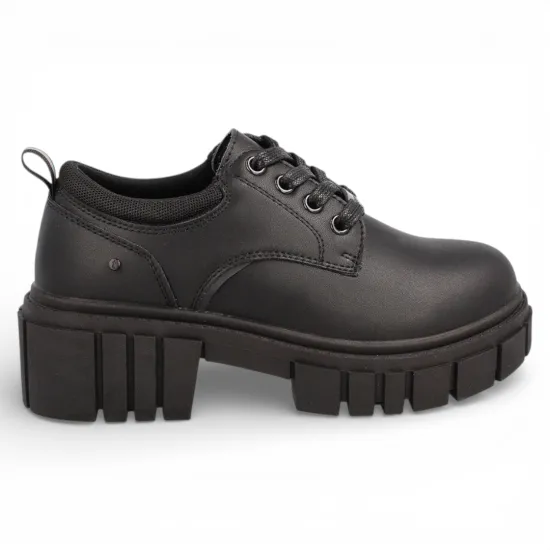 Zapato Plataforma Escolar Chumy Negro Teener - Imagen 4