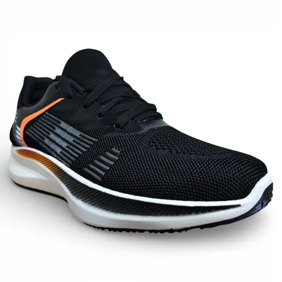 Zapatilla Hombre Running Ligera Negro New Walk - Imagen 4