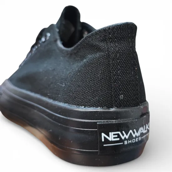 Zapatilla Mujer Lona Urbana Negro New Walk - Imagen 6