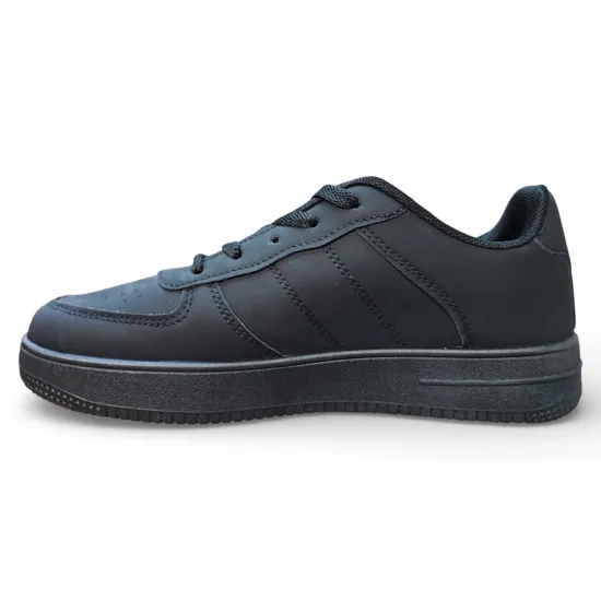 Zapatilla Juvenil Escolar Negro New Walk - Imagen 4