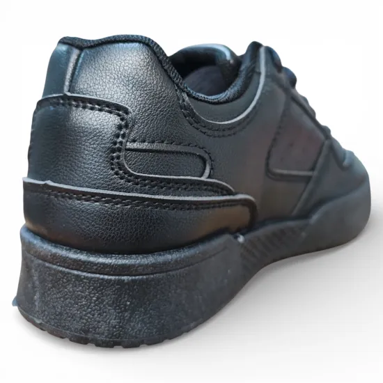 Zapatilla Escolar Juvenil Clásica Negro New Walk - Imagen 6