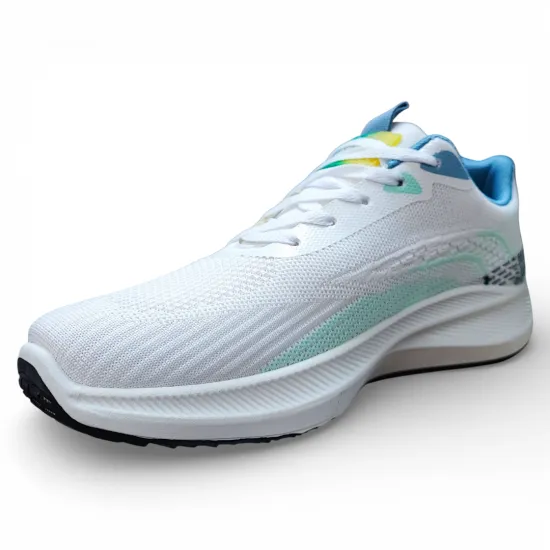 Zapatilla Hombre Running Ligera Blanco Azul New Walk - Imagen 2