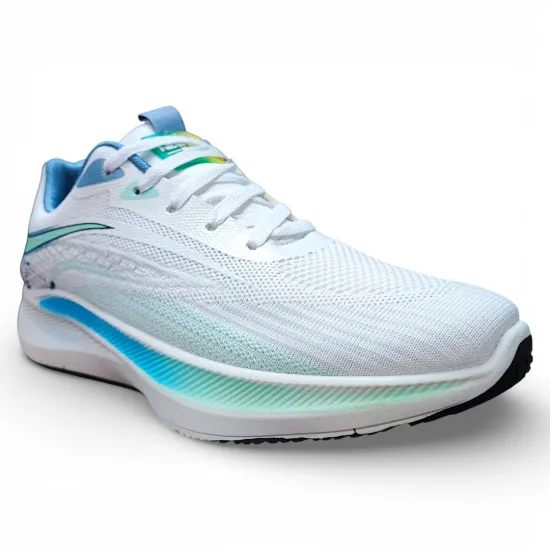 Zapatilla Hombre Running Ligera Blanco Azul New Walk - Imagen 3