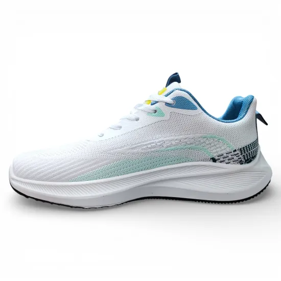 Zapatilla Hombre Running Ligera Blanco Azul New Walk - Imagen 4