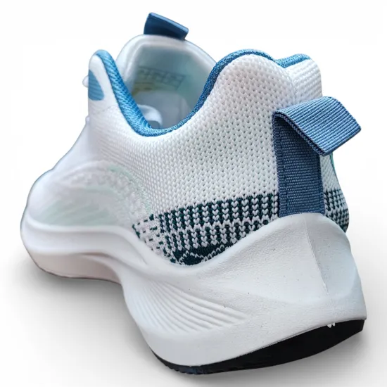 Zapatilla Hombre Running Ligera Blanco Azul New Walk - Imagen 5