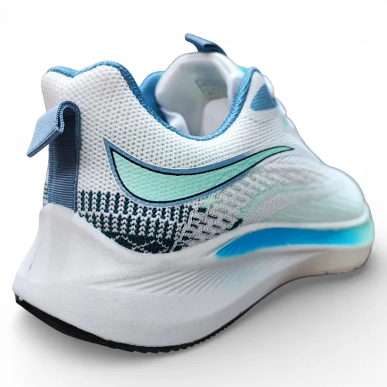 Zapatilla Hombre Running Ligera Blanco Azul New Walk - Imagen 7