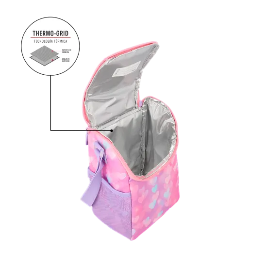 Lonchera térmica Froster corazones Rosada Xtrem - Imagen 7