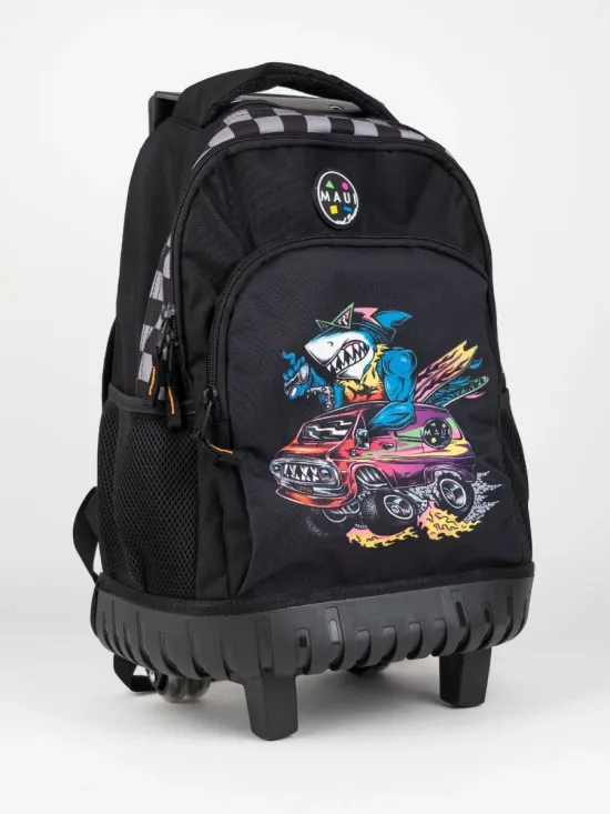 Mochila Con Ruedas + Lonchera + Estuche Maui - Imagen 2