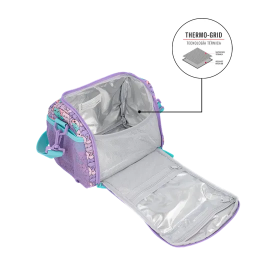 Lonchera térmica Break 3.0 gatos Lila Xtrem - Imagen 6