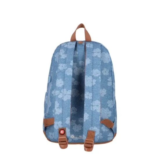 Mochila 15" Pop Flores Azul Xtrem - Imagen 3