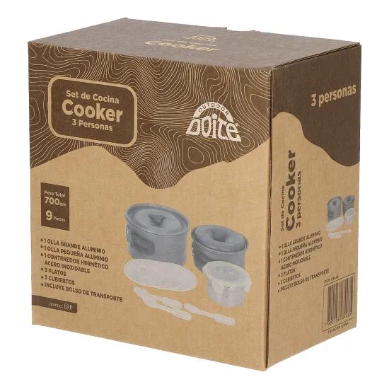Set de Cocina Cooker 3 Personas Doite - Imagen 5