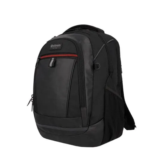 Mochila 15" Brooklyn negra/roja Xtrem - Imagen 3