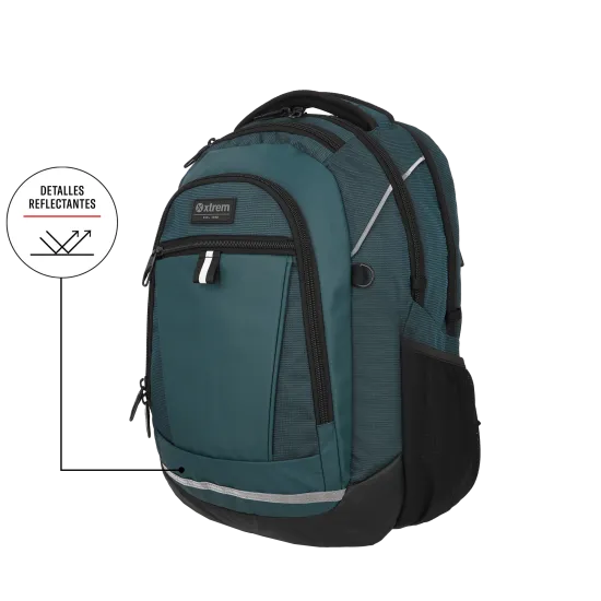 Mochila 15" Brooklyn Eternity Blue Xtrem - Imagen 11
