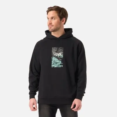 Poleron Hombre Insigne Hoody Sweatshirt Front Print Negro Lippi