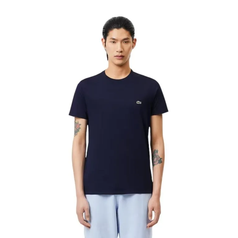 POLERA HOMBRE TH670923166 AZUL MARINO LACOSTE
