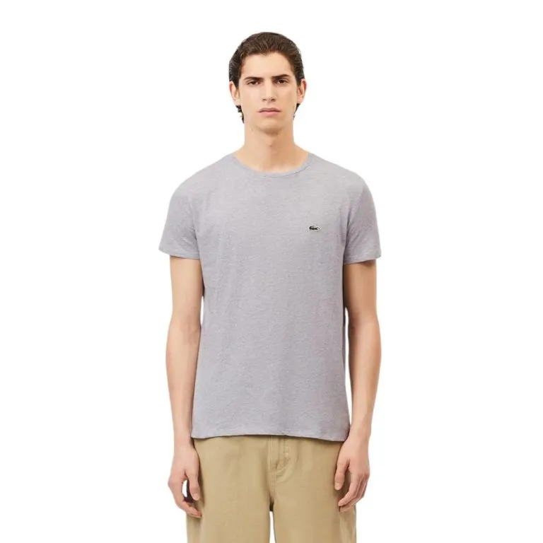 Polera Hombre Gris Clásica Lacoste