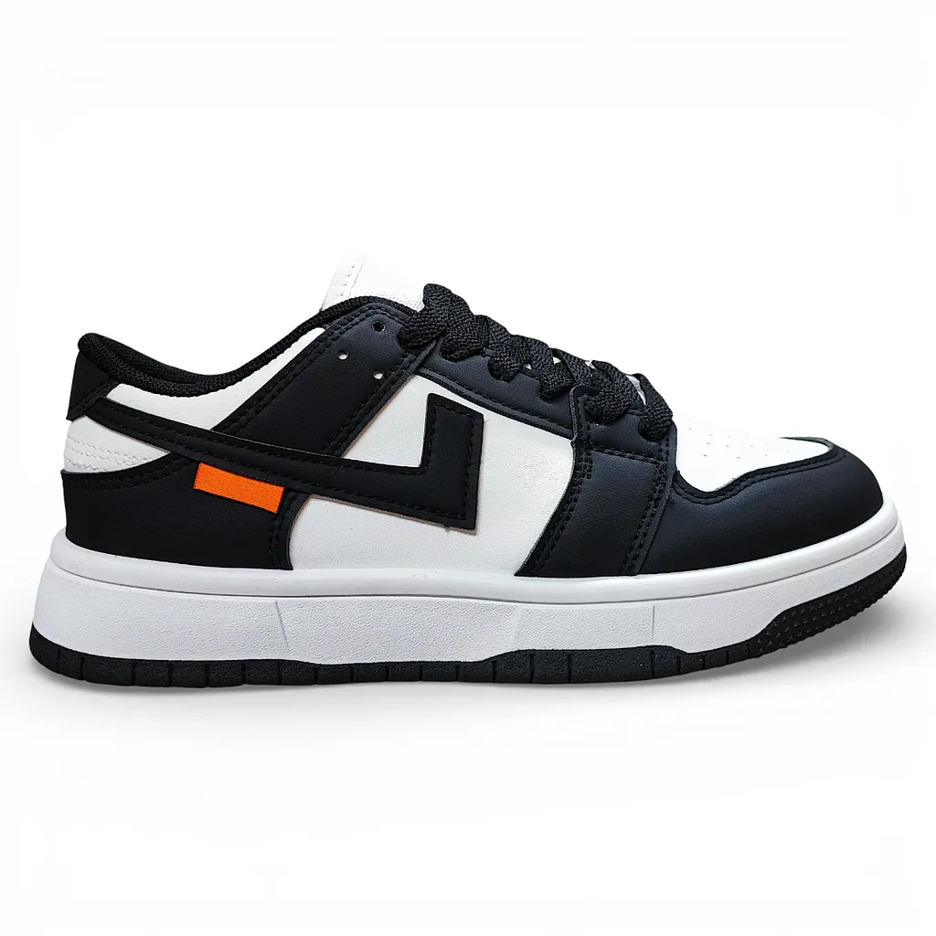 Zapatilla Urbana Mujer White Black Urban Pulse New Walk