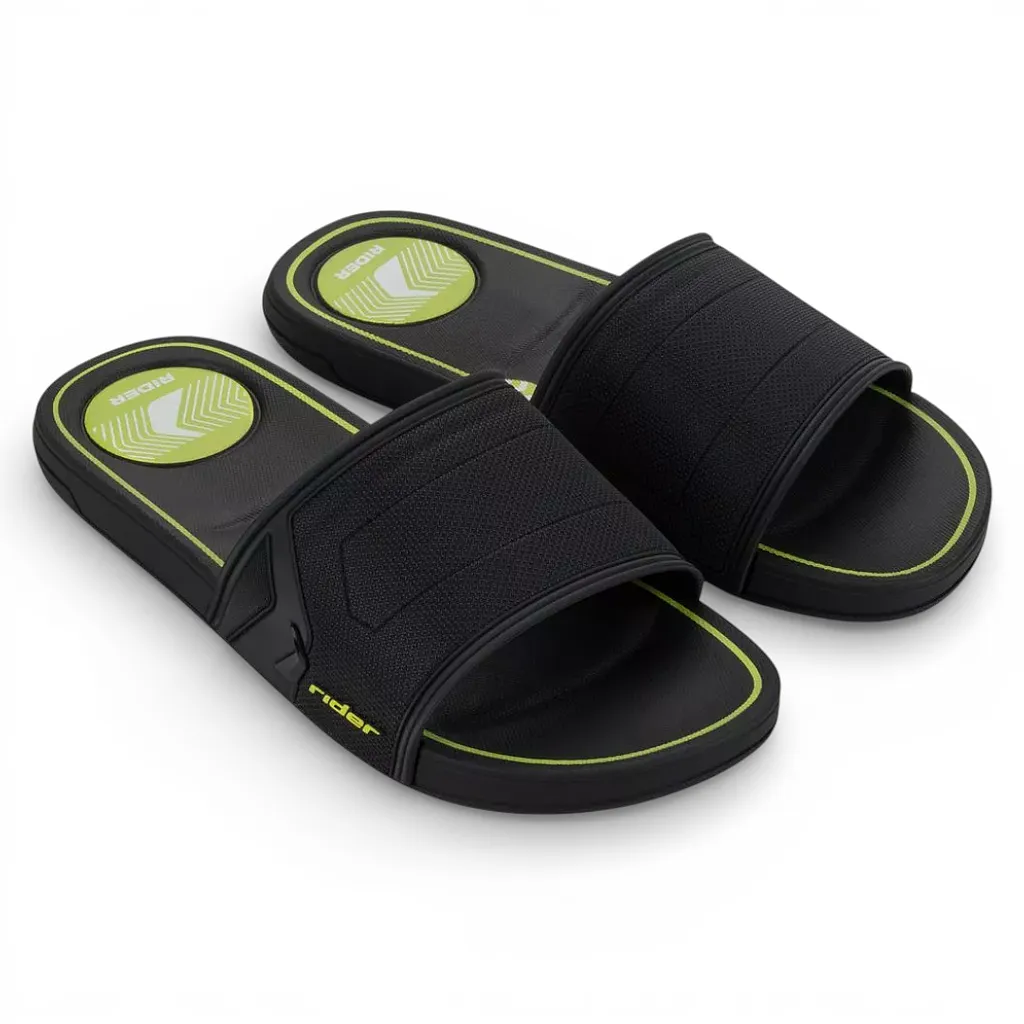 Sandalia Hombre Negro Verde Start Rider