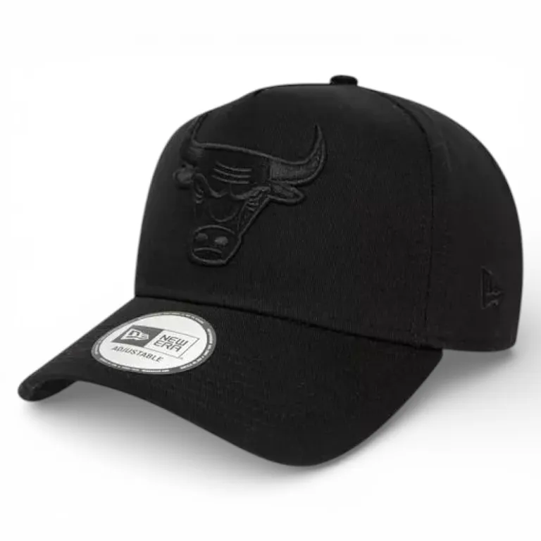 Jockey Negro Chicago Bulls Logo Bordado Ajustable New Era