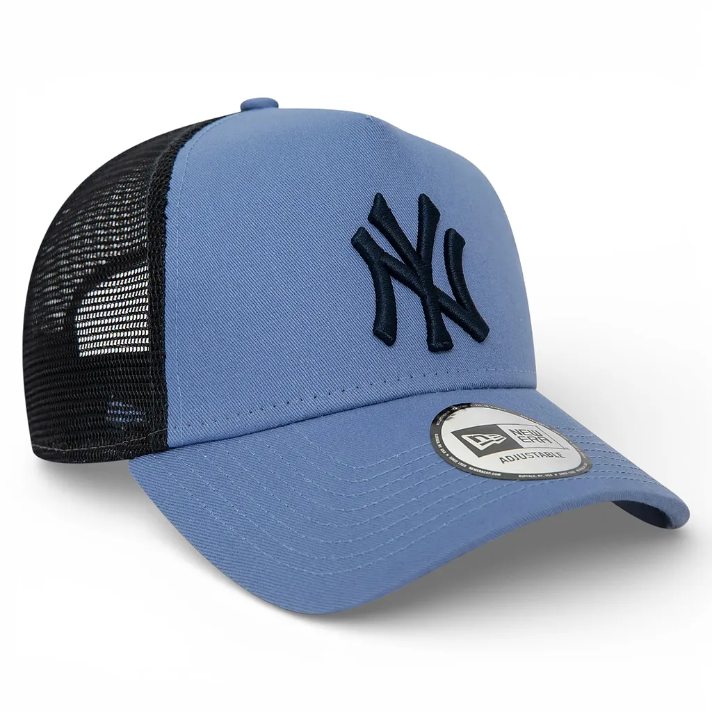 Jockey Trucker Yankees Azul Con Malla Ajustable New Era