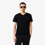 Polera Hombre Negra Algodón Lacoste
