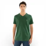Polera Hombre Cuello V Verde Lacoste