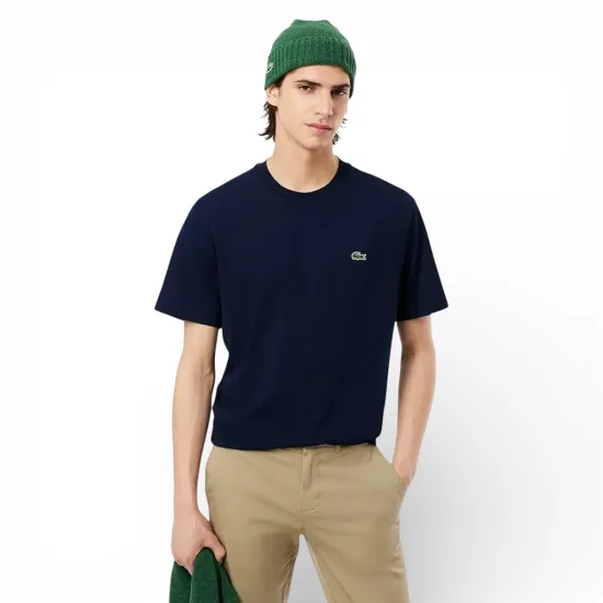 Polera Algodón Hombre TH7318 Azul Lacoste