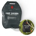 Baño Ducha Elma N/G Black 20L Doite