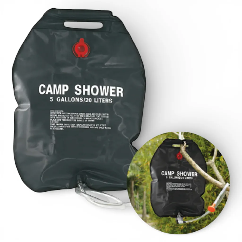 Baño Ducha Elma N/G Black 20L Doite